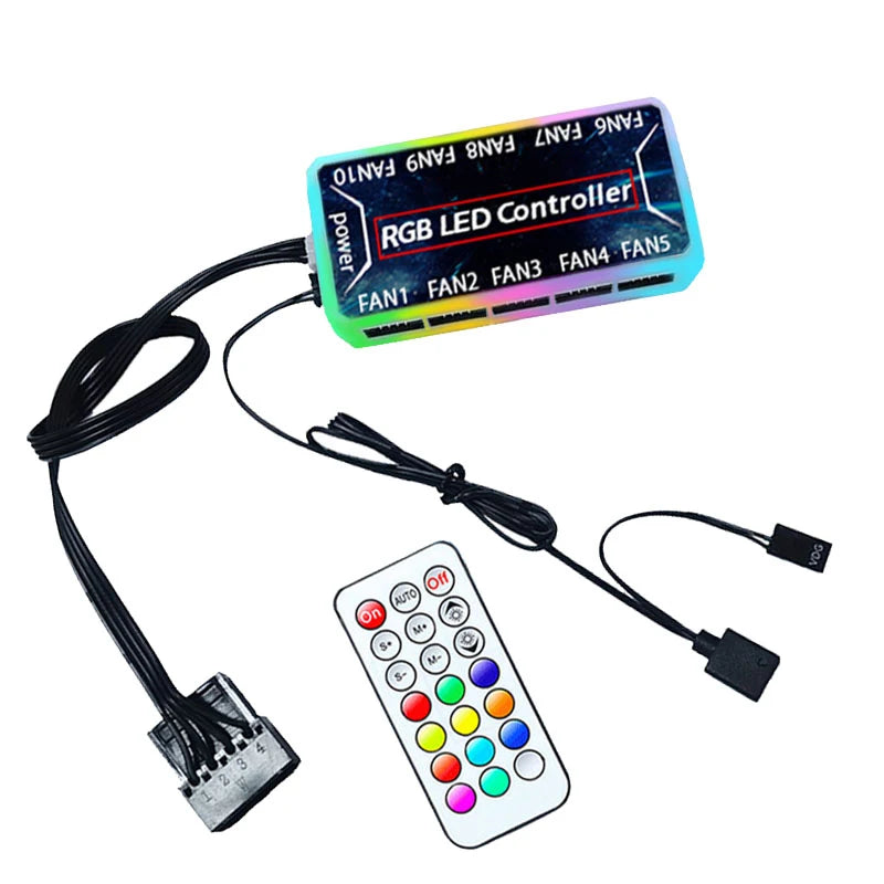 ATX Case RGB ARGB 120mm CPU Cooling Fan Kit