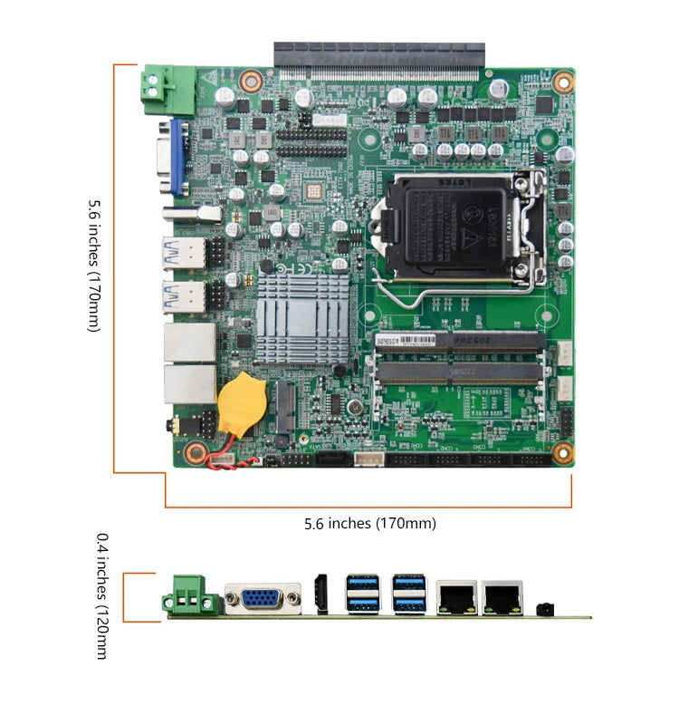 Mini ITX Motherboard LGA1151 Intel 8th/9th Gen DDR4