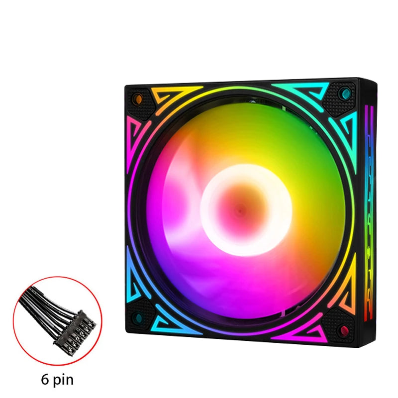 ATX Case RGB ARGB 120mm CPU Cooling Fan Kit