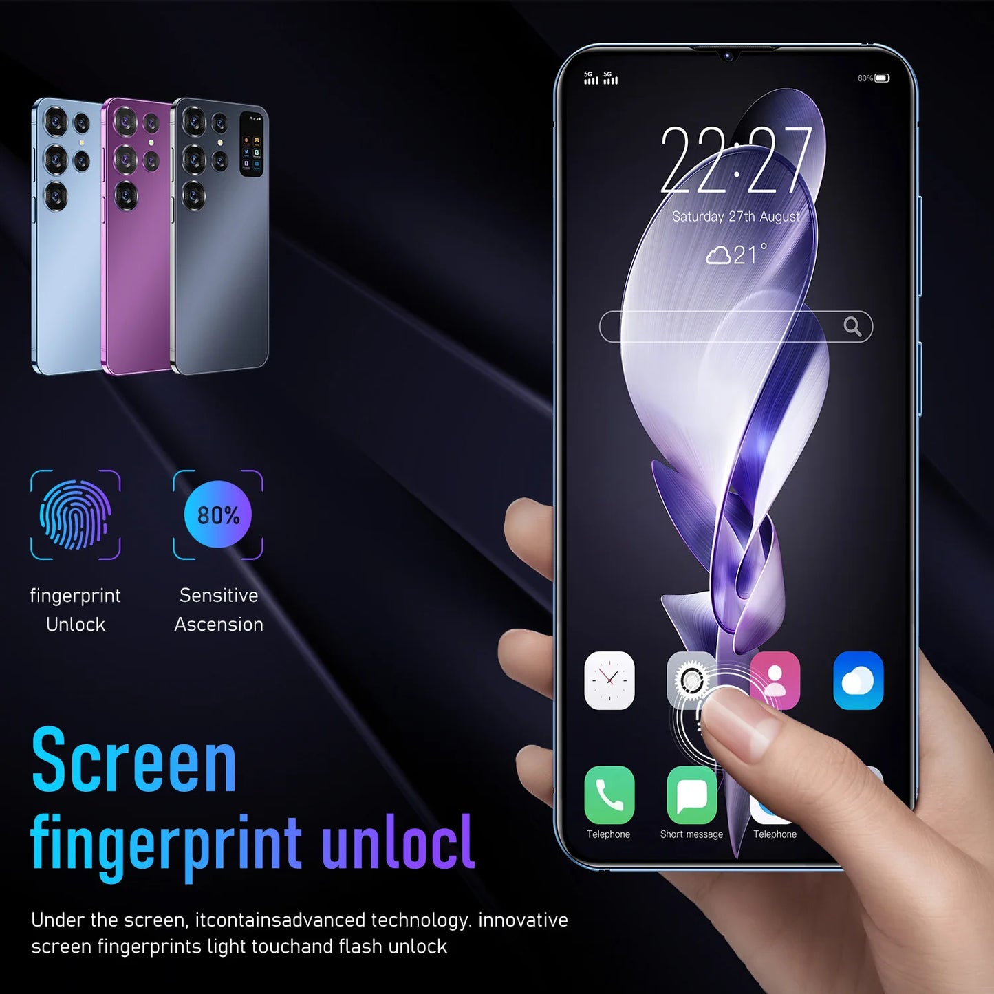 S24 Ultra 5G Android 13 Smartphone 16GB+1TB
