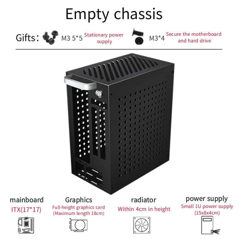 Mini-ITX Desktop Case with FLEX Power Supply