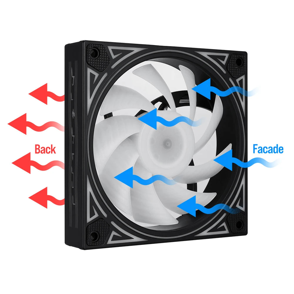 ATX Case RGB ARGB 120mm CPU Cooling Fan Kit