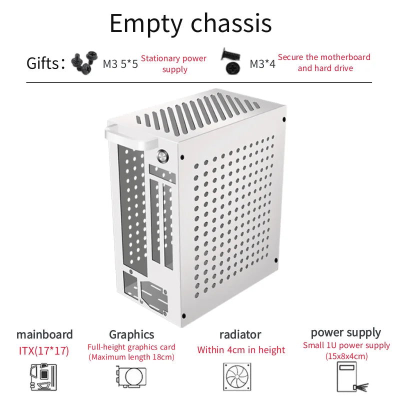 Mini-ITX Desktop Case with FLEX Power Supply