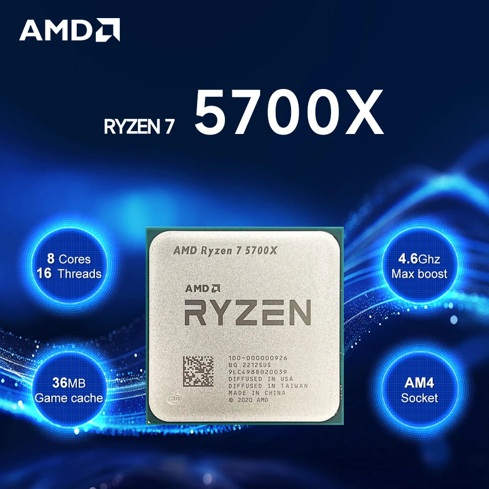 AMD Ryzen 7 5700X 8-Core 4.6GHz AM4 CPU