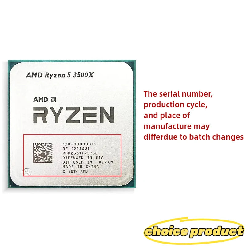 AMD Ryzen 5 3500X 6-Core AM4 Processor